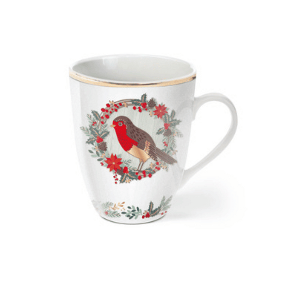 Tipperary Birdy S/4 Christmas Robin Mugs- Lillys Pharmacy and Health Store