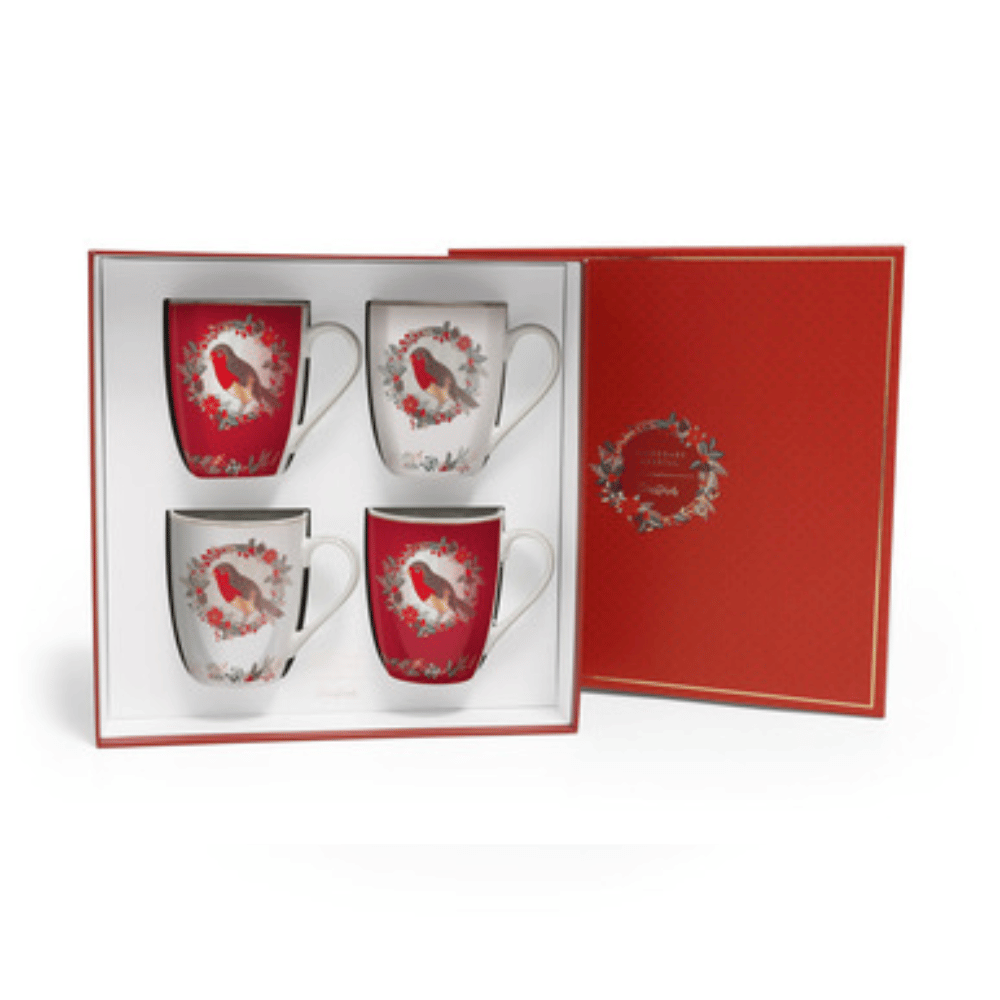Tipperary Birdy S/4 Christmas Robin Mugs- Lillys Pharmacy and Health Store