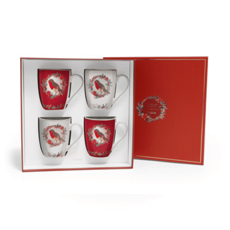 Tipperary Birdy S/4 Christmas Robin Mugs- Lillys Pharmacy and Health Store