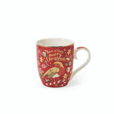 Tipperary Christmas Robin S/4 Mugs- Lillys Pharmacy and Health Store
