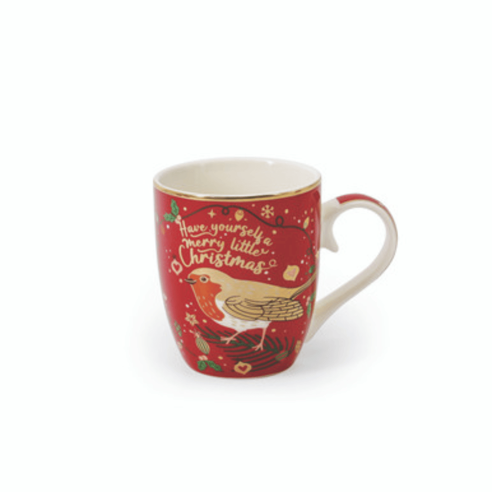 Tipperary Christmas Robin S/4 Mugs- Lillys Pharmacy and Health Store