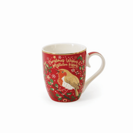 Tipperary Christmas Robin S/4 Mugs- Lillys Pharmacy and Health Store