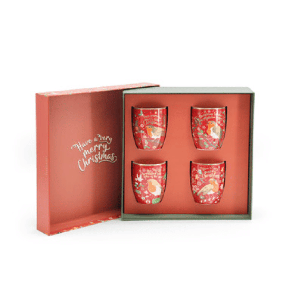 Tipperary Christmas Robin S/4 Mugs- Lillys Pharmacy and Health Store