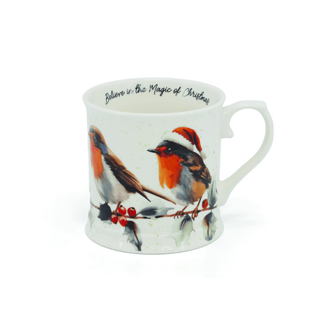 Tipperary Christmas Robins S/2 Tankards- Lillys Pharmacy and Health Store