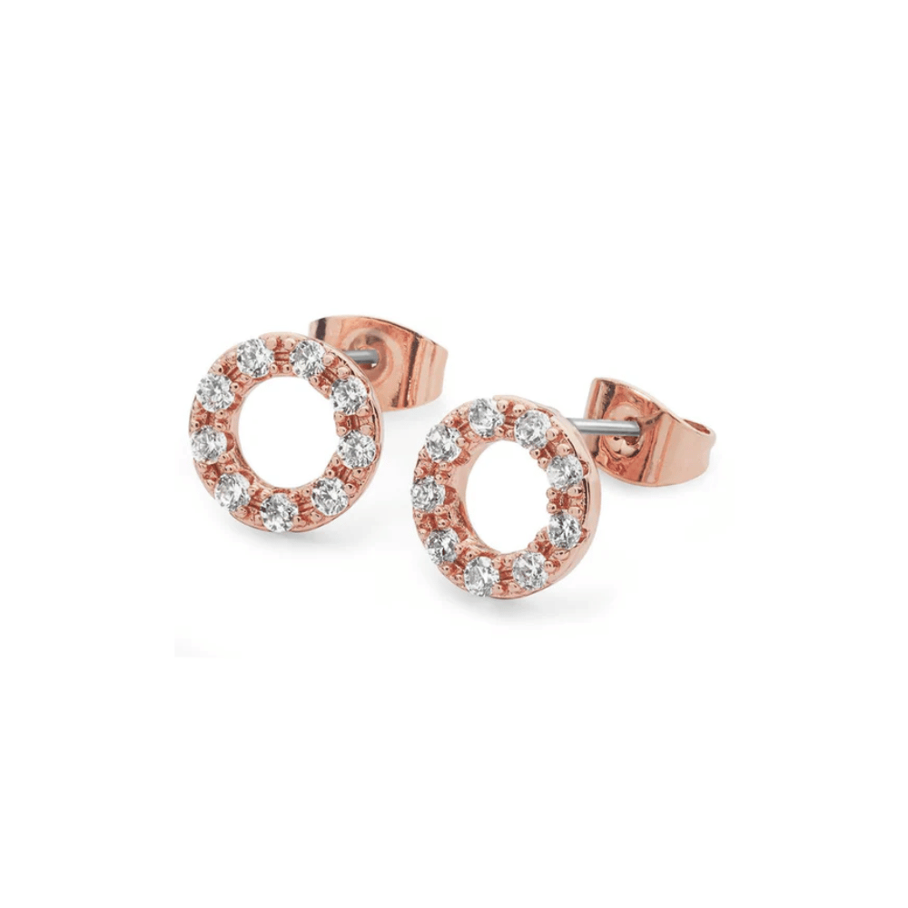Tipperary Crystal Forever Moon Earrings Rose Gold- Lillys Pharmacy and Health Store
