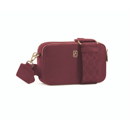 Tipperary Crystal Miami Mini Crossbody With Shoulder Strap - Burgundy- Lillys Pharmacy and Health Store