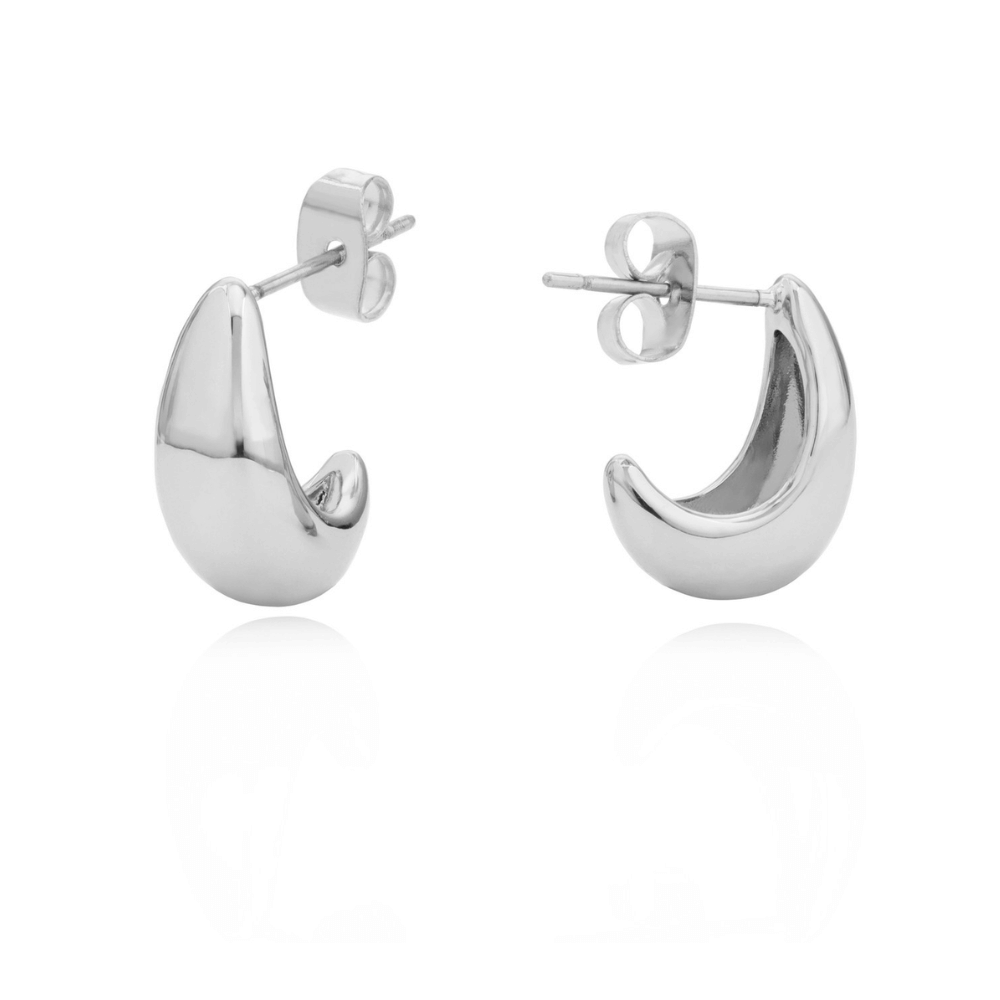 Tipperary Crystal Mini Pebble Hoop Earrings Silver- Lillys Pharmacy and Health Store