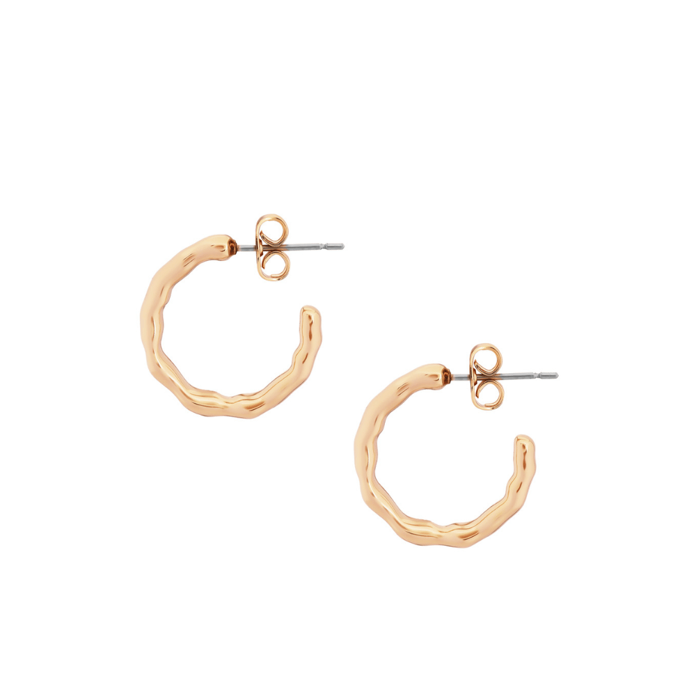 Tipperary Crystal Small Hoop Bamboo Earrings Gold- Lillys Pharmacy and Health Store