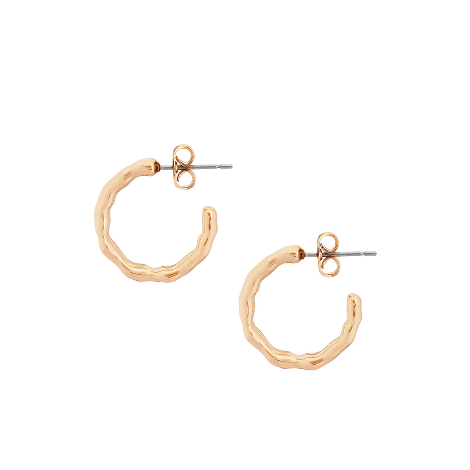 Tipperary Crystal Small Hoop Bamboo Earrings Gold- Lillys Pharmacy and Health Store