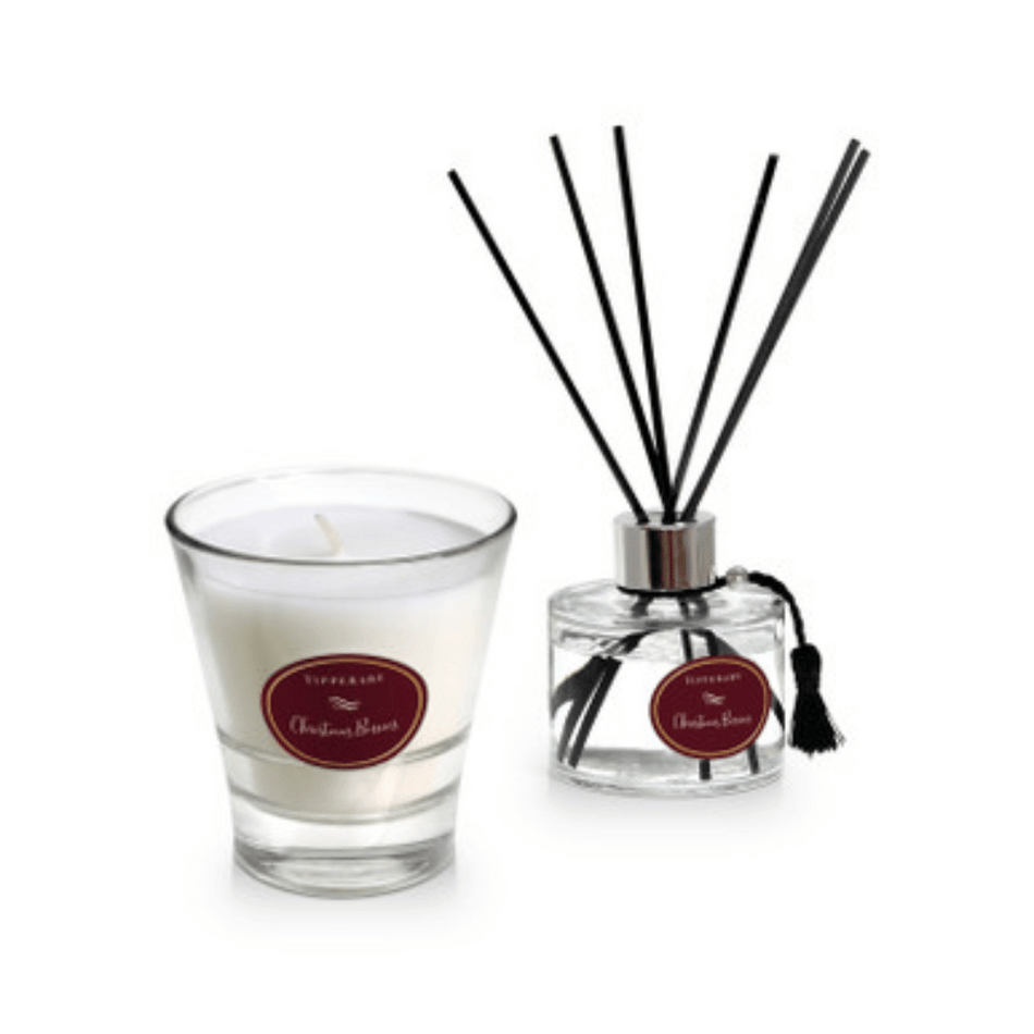 Tipperary Poinsettia Candle & Diffuser Set - Christmas Berries- Lillys Pharmacy and Health Store