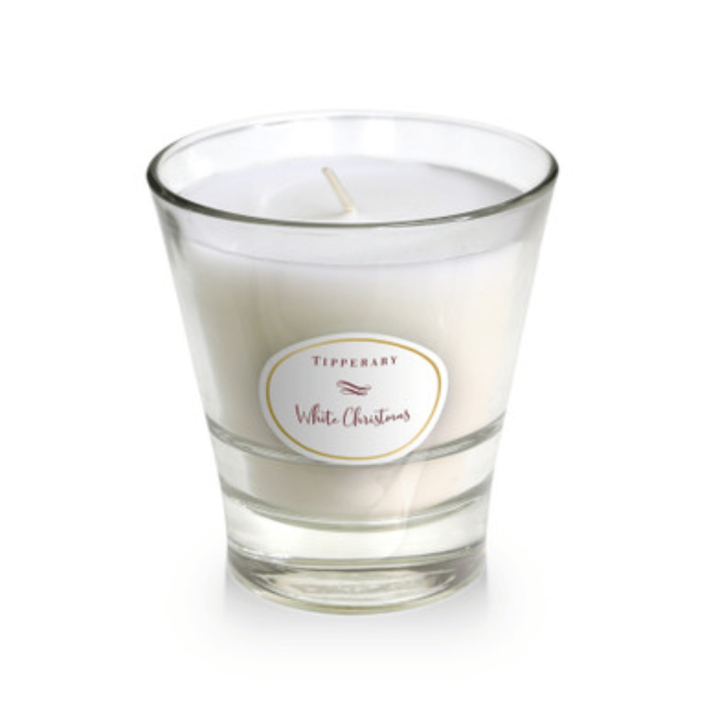 Tipperary Poinsettia Tumbler Candle - White Christmas- Lillys Pharmacy and Health Store