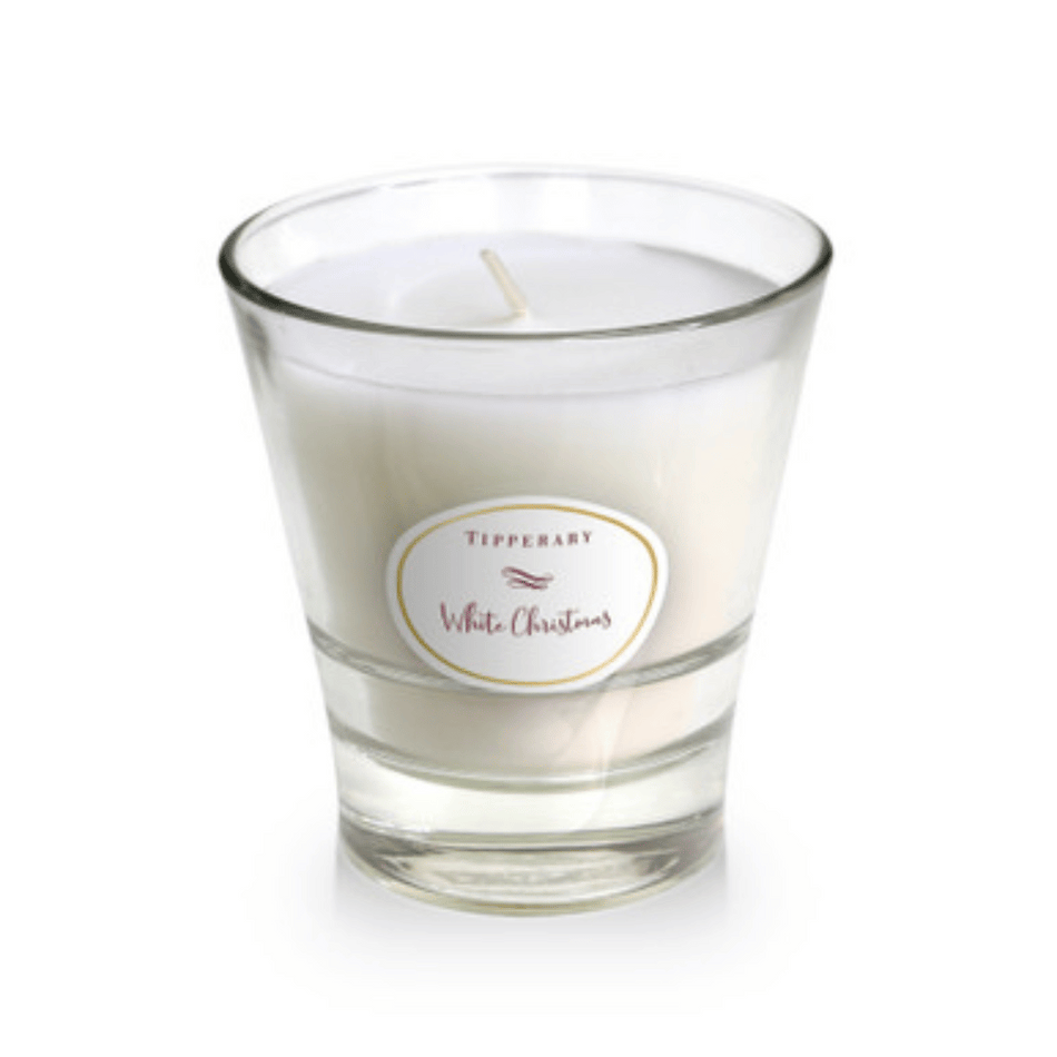 Tipperary Poinsettia Tumbler Candle - White Christmas- Lillys Pharmacy and Health Store