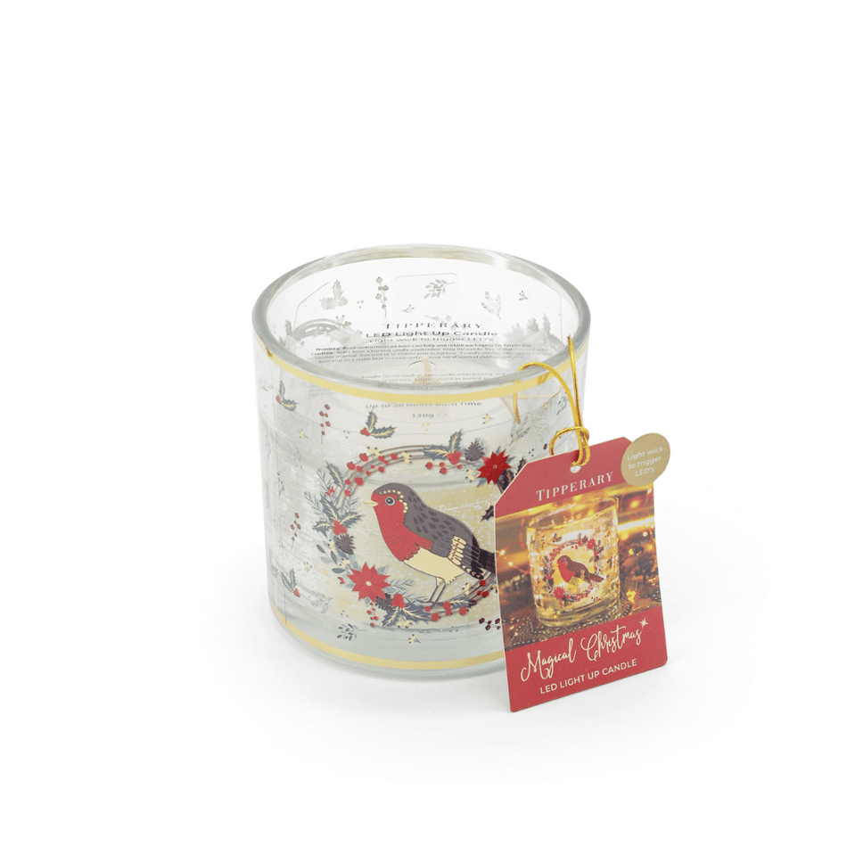 Tipperary Robin LED Light Up Candle- Lillys Pharmacy and Health Store