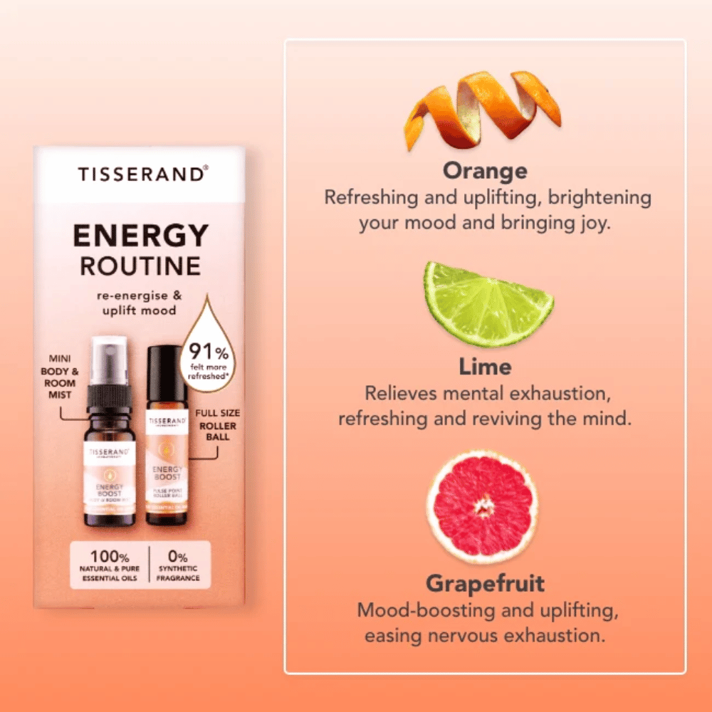 Tisserand Energy Routine Duo Kit- Lillys Pharmacy and Health Store