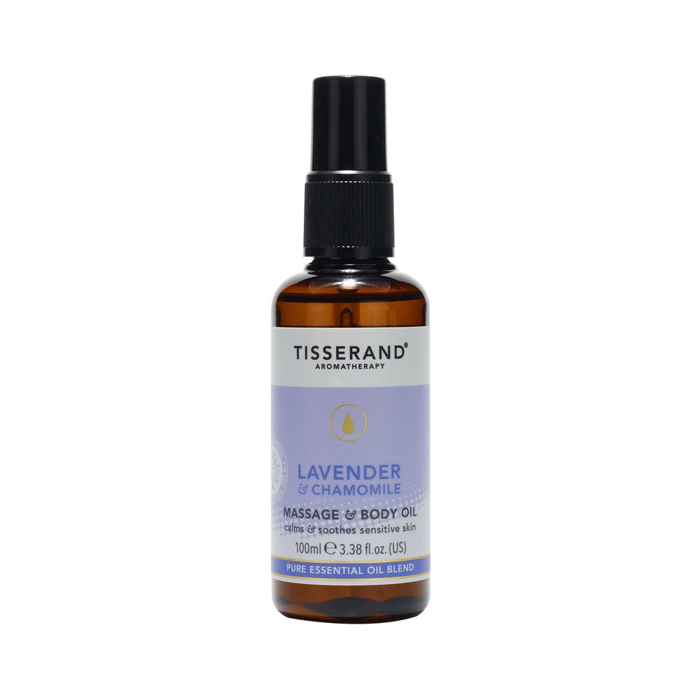 Tisserand Lavender & Chamomile Massage Oil 100ml- Lillys Pharmacy and Health Store