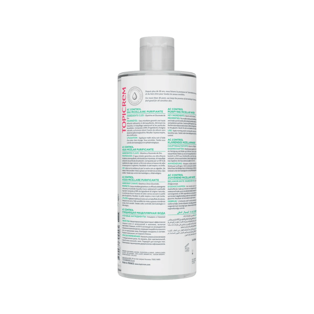 Topicrem AC Purifying Micellar Water 400ml- Lillys Pharmacy and Health Store