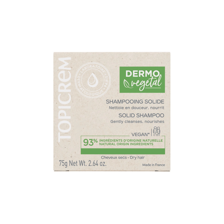 Topicrem DERMOVEGETAL Solid Shampoo 75g- Lillys Pharmacy and Health Store