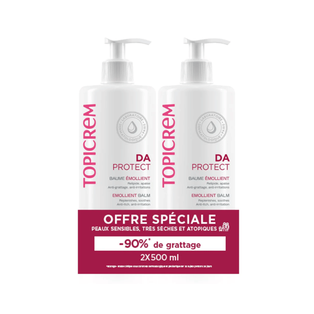 Topicrem Da Emollient Balm 500ml Duo Pack- Lillys Pharmacy and Health Store