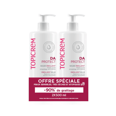 Topicrem Da Emollient Balm 500ml Duo Pack- Lillys Pharmacy and Health Store