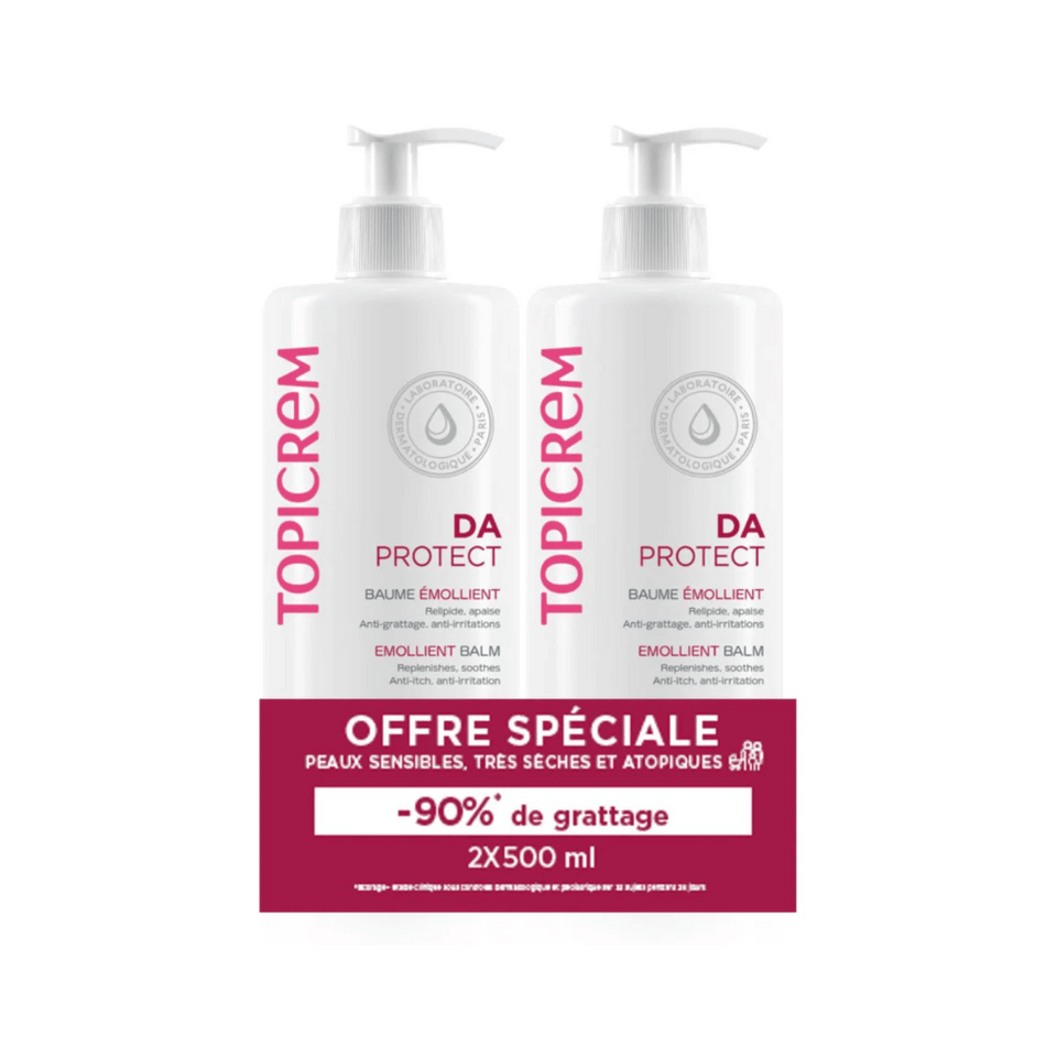 Topicrem Da Emollient Balm 500ml Duo Pack- Lillys Pharmacy and Health Store