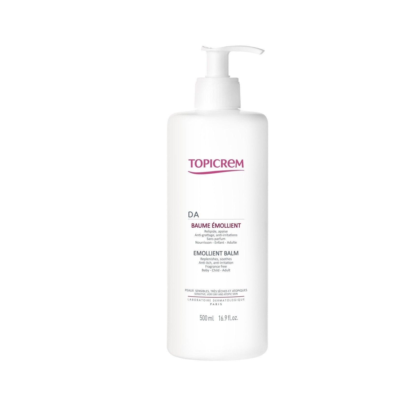 Topicrem Da Emollient Balm 500ml | Goods Department Store