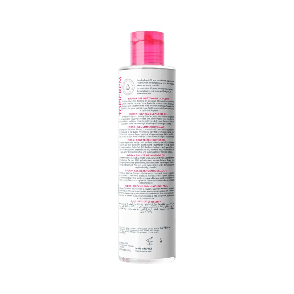 Topicrem HYDRA+ Gentle Cleansing Gel 200ml- Lillys Pharmacy and Health Store