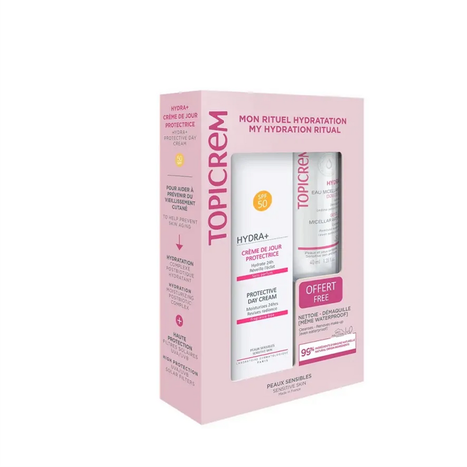 Topicrem Protect Day Cream (SPF50) 40ml + Gentle Micellar Water 40ml- Lillys Pharmacy and Health Store