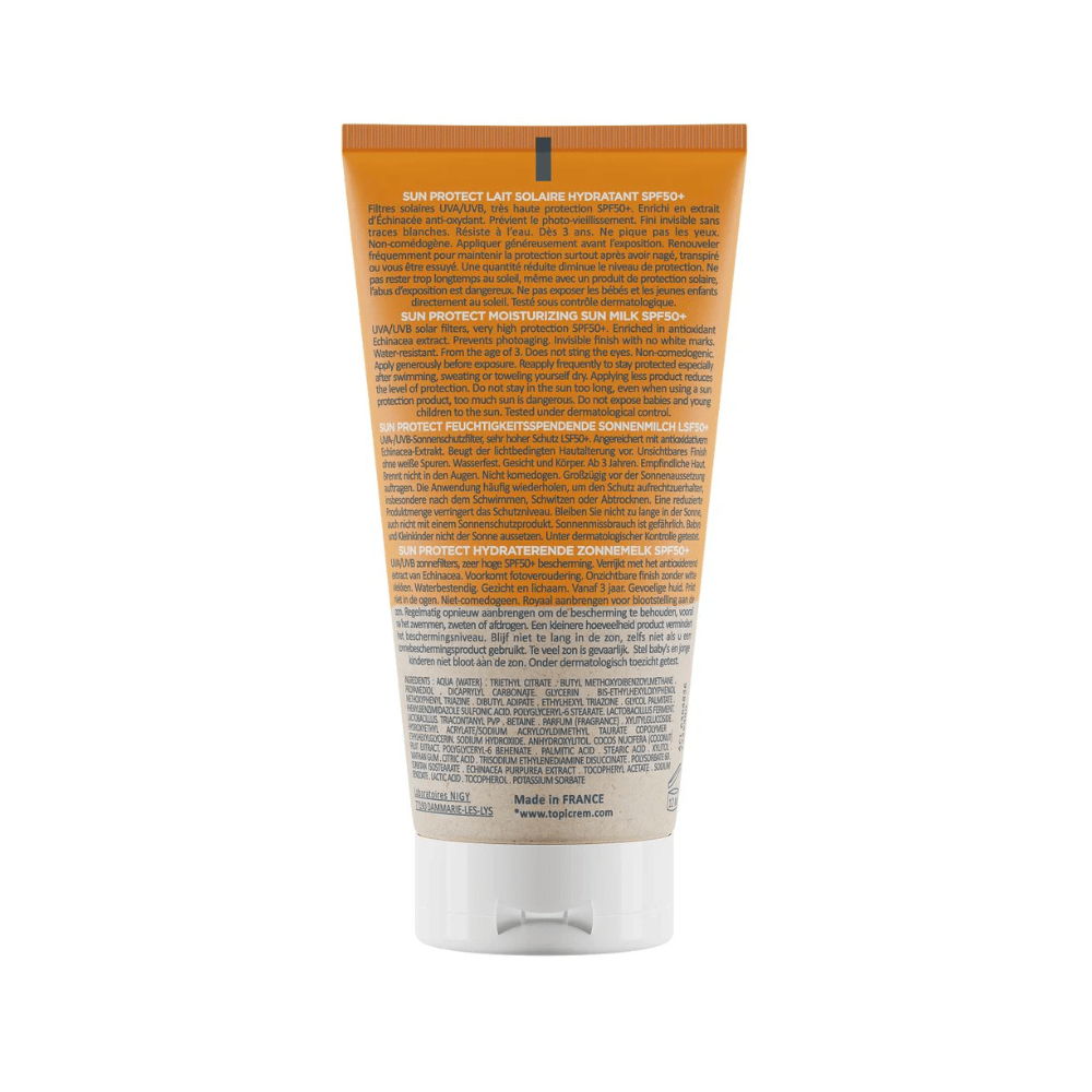 Topicrem SUN PROTECT Moisturizing sun milk SPF50+ 50ml- Lillys Pharmacy and Health Store