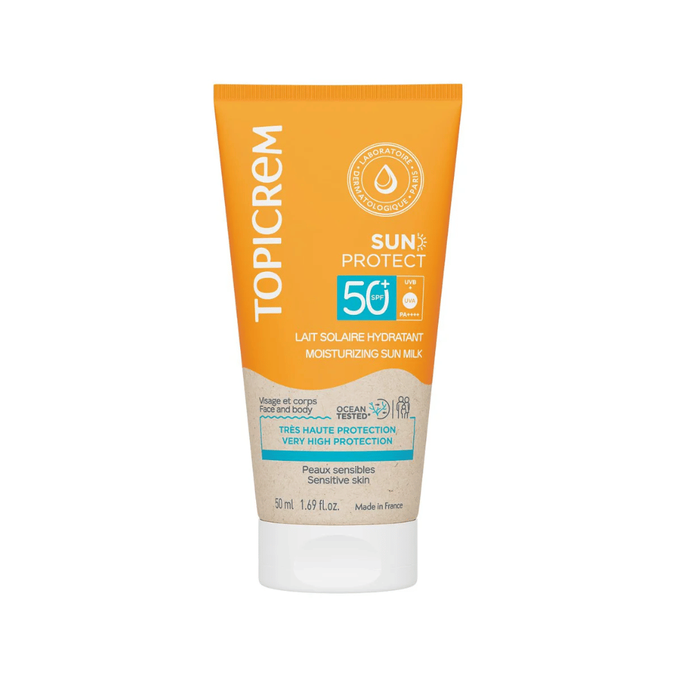 Topicrem SUN PROTECT Moisturizing sun milk SPF50+ 50ml- Lillys Pharmacy and Health Store