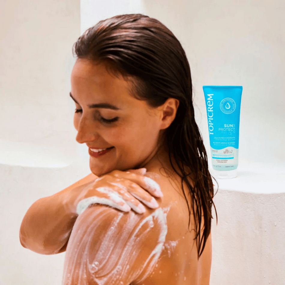 Topicrem SUN PROTECT Re-Moisturizing Shower Cream 200ml- Lillys Pharmacy and Health Store