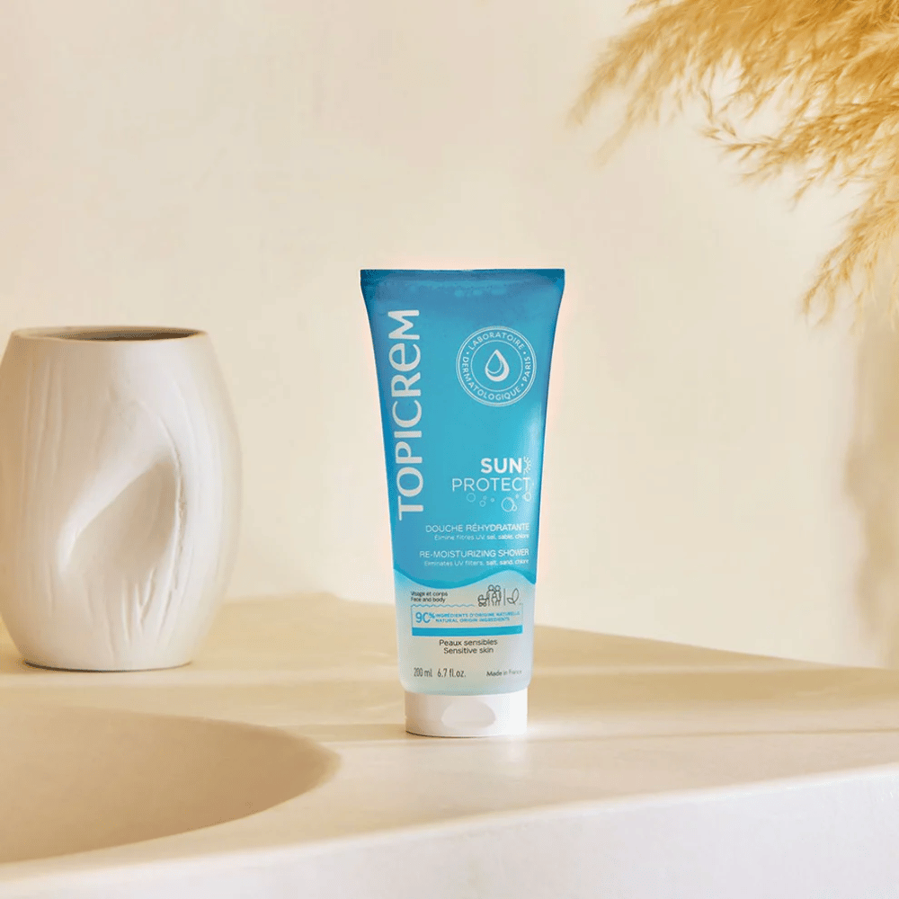 Topicrem SUN PROTECT Re-Moisturizing Shower Cream 200ml- Lillys Pharmacy and Health Store