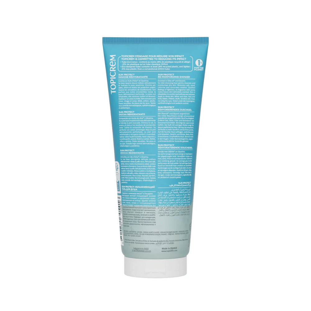 Topicrem SUN PROTECT Re-Moisturizing Shower Cream 200ml- Lillys Pharmacy and Health Store
