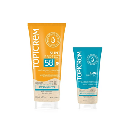 Topicrem Sun Milk SPF50+ 200ml + After Sun Fresh Gel 50ml- Lillys Pharmacy and Health Store