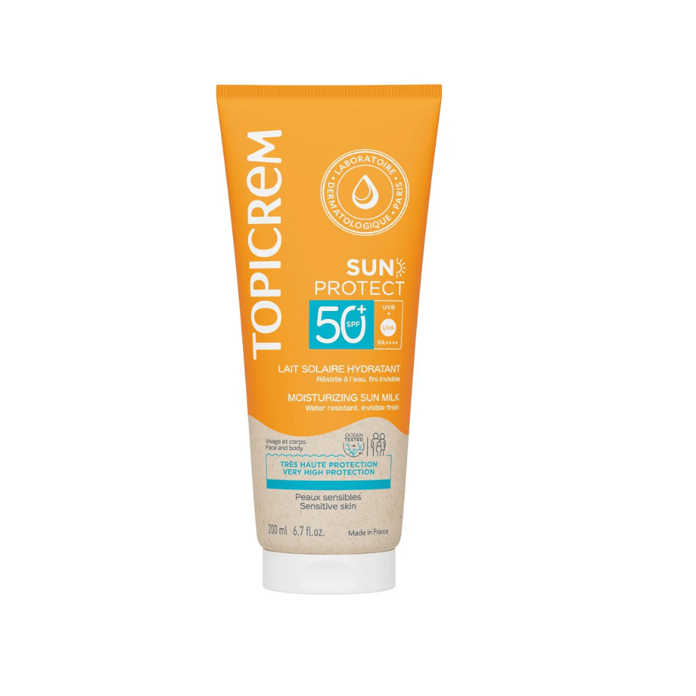 Topicrem Sun Protect Moisturizing Sun Milk SPF50+ / 200ml- Lillys Pharmacy and Health Store