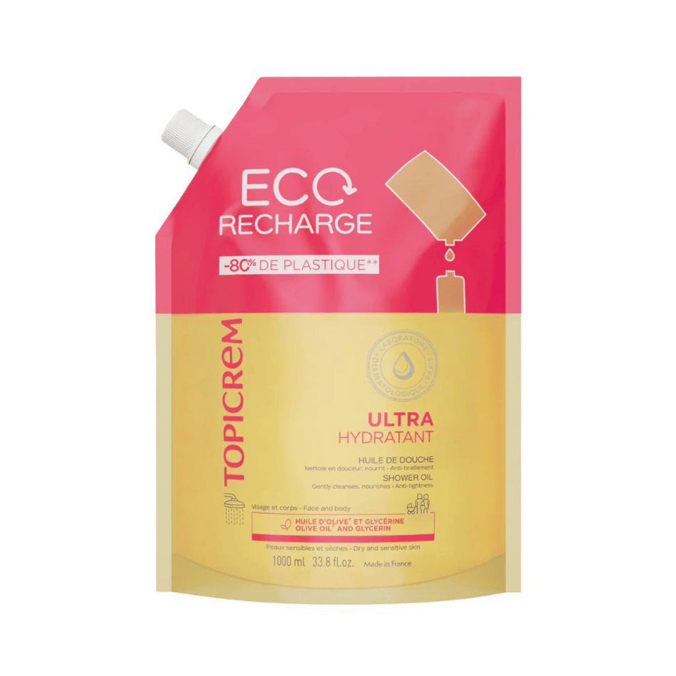 Topicrem Ultra-Hydratant Shower Oil 1l refill- Lillys Pharmacy and Health Store