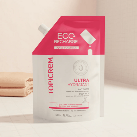 Topicrem Ultra-Moisturizing Body Milk 500ml refill- Lillys Pharmacy and Health Store