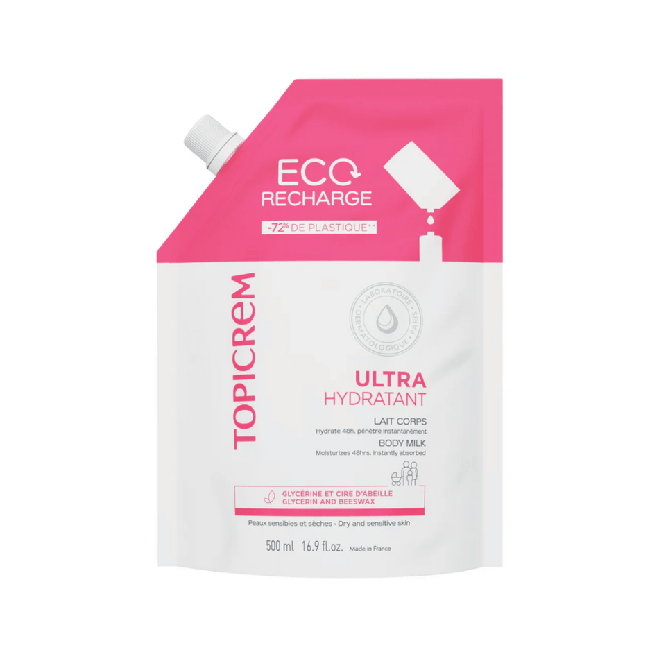 Topicrem Ultra-Moisturizing Body Milk 500ml refill- Lillys Pharmacy and Health Store