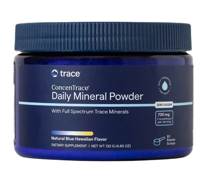 Trace Minerals ConcenTrace Daily Mineral Powder, Natural Blue Hawaiian - 132g - Lilly's Pharmacy