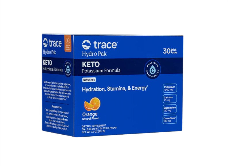 Trace Minerals Hydro Pak Keto, Orange - 30 packets - Lilly's Pharmacy
