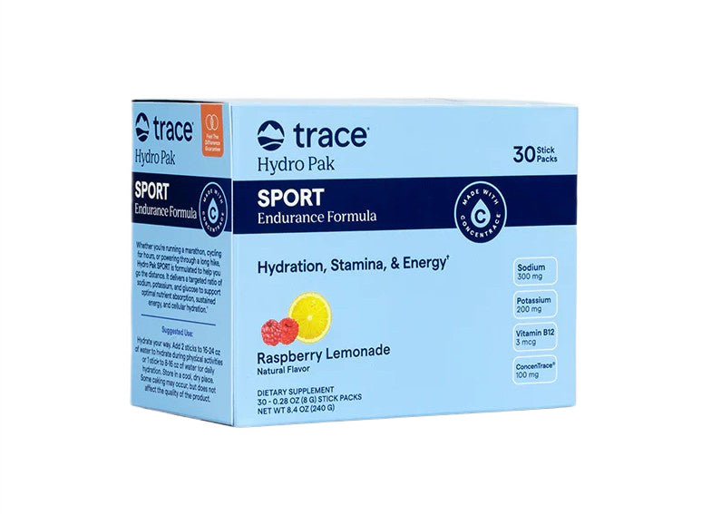Trace Minerals Hydro Pak Sport, Raspberry Lemonade - 30 packets - Lilly's Pharmacy