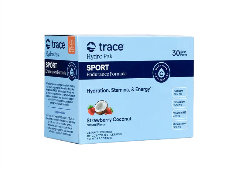 Trace Minerals Hydro Pak Sport, Strawberry Coconut - 30 packets - Lilly's Pharmacy