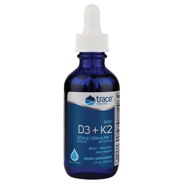 Trace Minerals Ionic D3 + K2 - 59 ml. - Lilly's Pharmacy