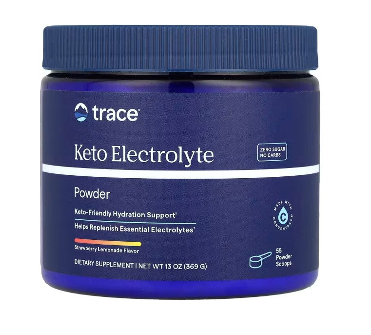 Trace Minerals Keto Electrolyte Powder, Strawberry Lemonade - 369g - Lilly's Pharmacy