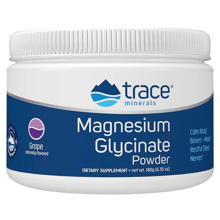 Trace Minerals Magnesium Glycinate Powder, Grape - 180g - Lilly's Pharmacy