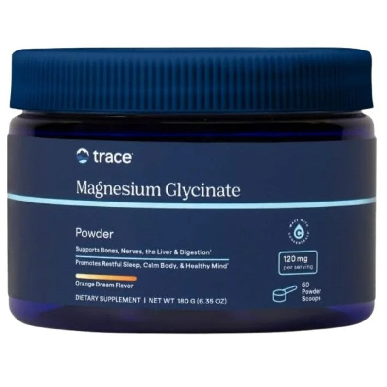 Trace Minerals Magnesium Glycinate Powder, Orange Dream - 180g - Lilly's Pharmacy