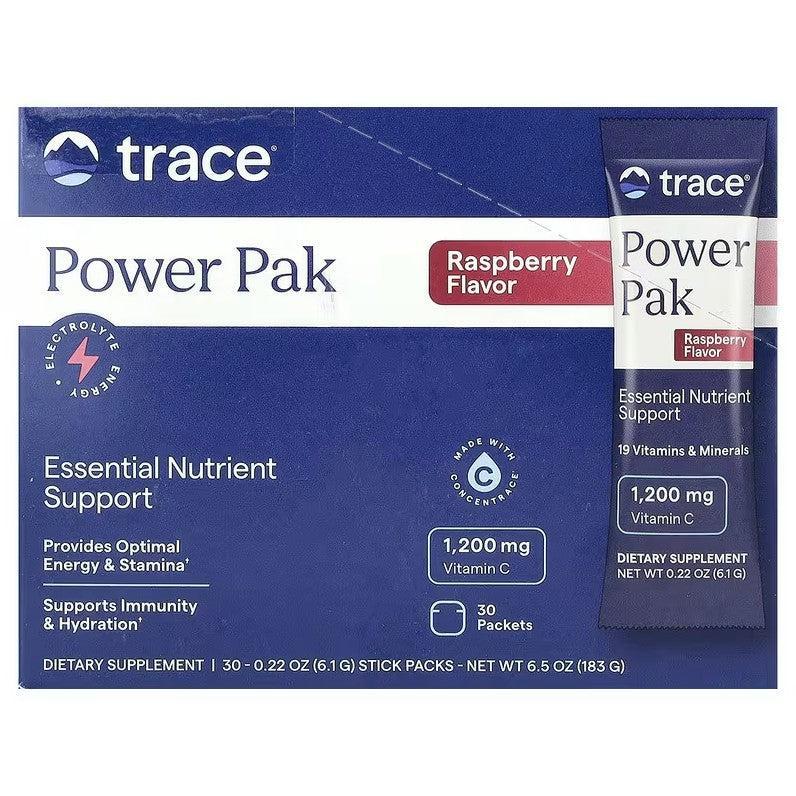 Trace Minerals Power Pak, Raspberry - 30 packets - Lilly’s Pharmacy & Health Store