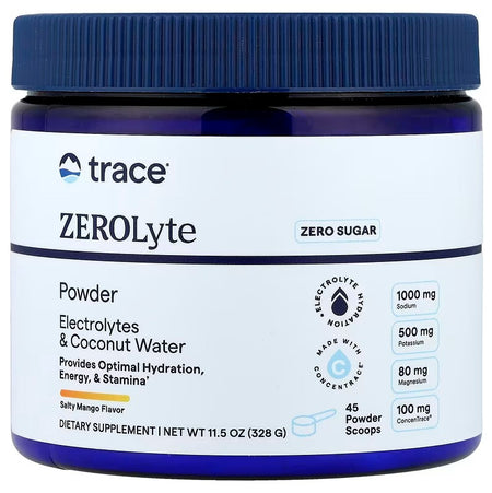 Trace Minerals ZEROLyte Powder, Salty Mango - 328g - Lilly's Pharmacy