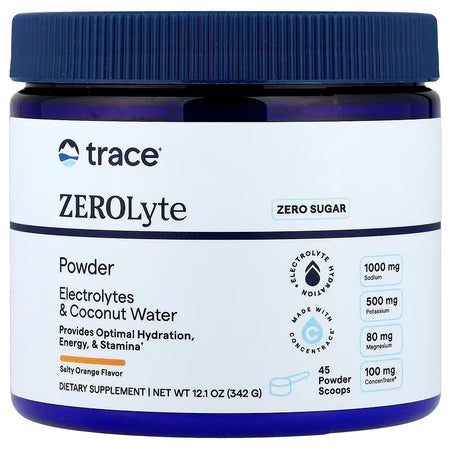 Trace Minerals ZEROLyte Powder, Salty Orange - 342g - Lilly's Pharmacy