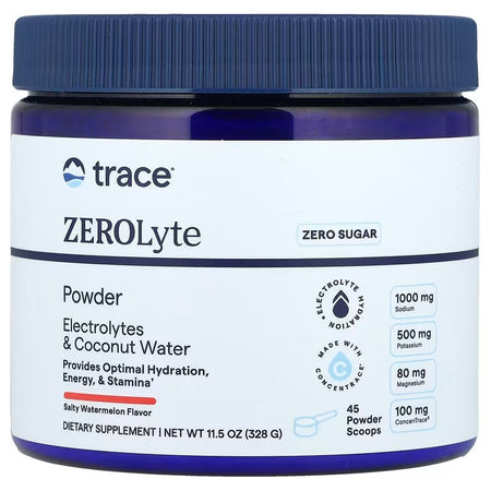 Trace Minerals ZEROLyte Powder, Salty Watermelon - 328g - Lilly's Pharmacy