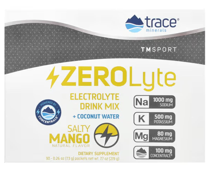 Trace Minerals ZEROLyte, Salty Mango - 30 packets - Lilly's Pharmacy